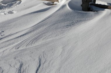 Kar desenli manzara. Kar zemini. kış konsepti