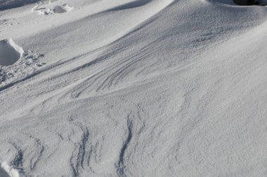 Kar desenli manzara. Kar zemini. kış konsepti