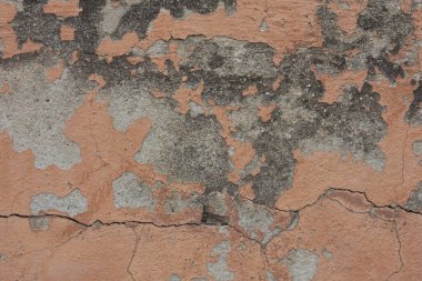 Eski kırsal duvarın dokusu Terracotta sıva ile kaplı, arka plan fotoğrafı.