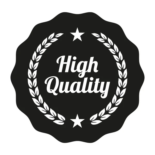 Hiqh Quality Label White Background Vector Illustration — Stok Vektör