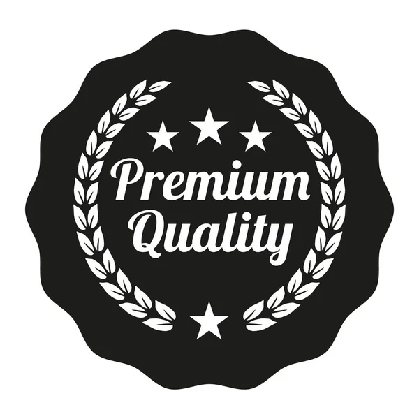 Etiqueta Calidad Premium Sobre Fondo Blanco Ilustración Vectorial — Vector de stock