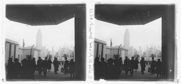1931年パリ国際博覧会のアンティーク写真 — ストック写真