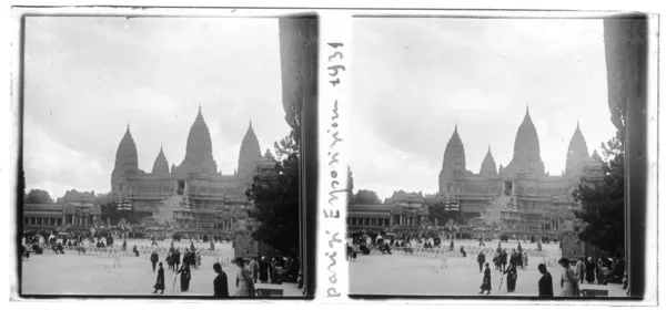 Antique Photograph 1931 Paris International Exposition — стокове фото