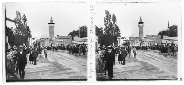 Antique Photograph 1931 Paris International Exposition — стокове фото