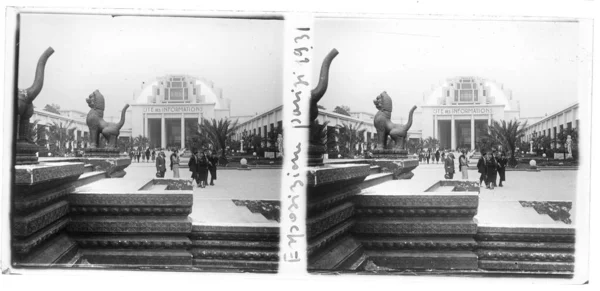 Antieke Foto Van Internationale Tentoonstelling Van Parijs 1931 — Stockfoto