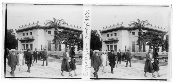 Antique Photograph 1931 Paris International Exposition Stock Photo