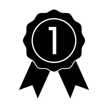 Black thin line award medal icon,symbol about business, financial and industrial work