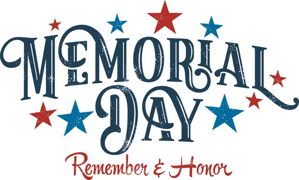 Memorial Day Holiday Banner — Διανυσματικό Αρχείο
