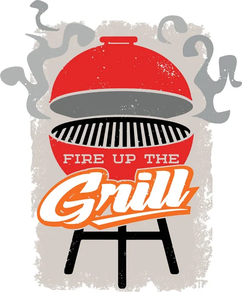 Accendi Barbecue Grill Illustrazioni Stock Royalty Free