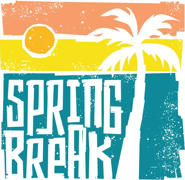 Spring Break Vacation Design — Stock vektor