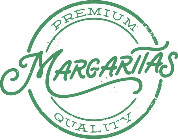 Timbre Cocktail Margarita Premium — Image vectorielle