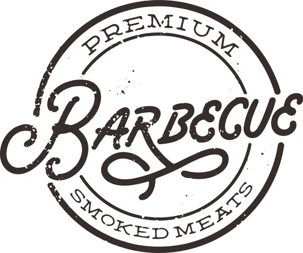 Premium Affumicato Carni Barbecue — Vettoriale Stock