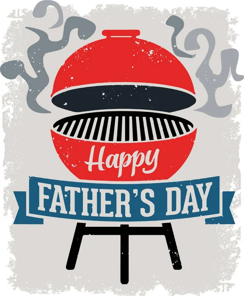 Happy Father Day Grill Royalty Free Stock Vektory