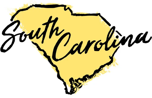 Штат Южная Каролина Сша — стоковый вектор