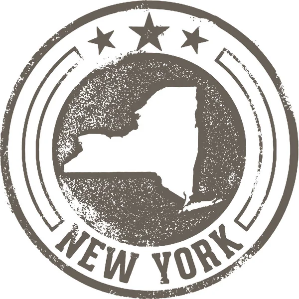 New York Usa State Hand Drawn Sketch - Stok Vektor