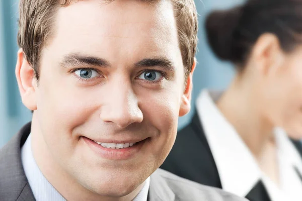 Portrait Happy Smiling Cheerful Business Man Office — Stock Photo, Image
