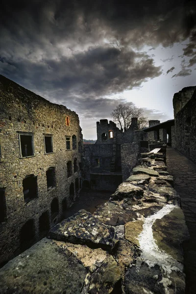 Ruinas Del Castillo Hukvaldy República Checa —  Fotos de Stock