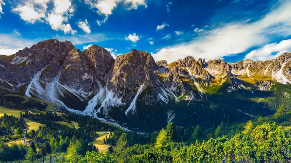 Вид Гірський Альпійський Пейзаж Австрії Сонячний День — стокове фото
