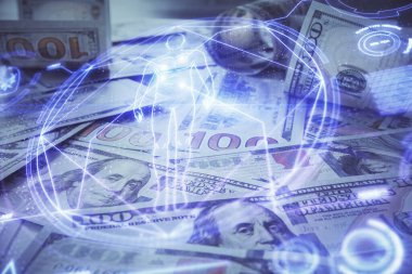 Eğitim temasının ikiye katlanması, Amerikan dolarları faturası üzerine kuruludur. Öğrenim kavramı.