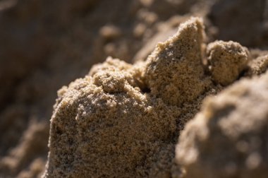 Toprağı kapat, kum dokusu arkaplanı 