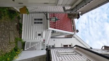 Bergen, Norveç 'te dar sokaklar.