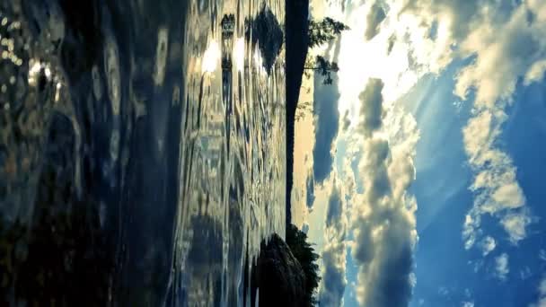 Живописное Озеро Мейко Южной Финляндии Ночью — стоковое видео