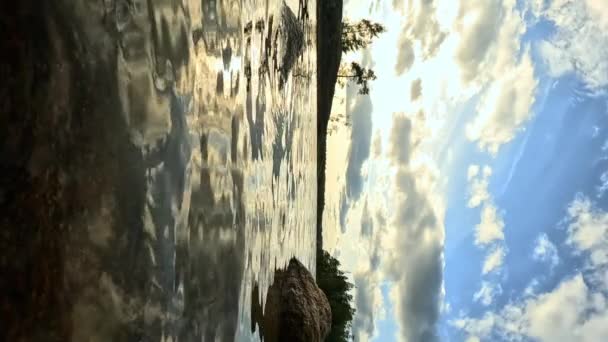 Lago Meiko Pitoresco Sul Finlândia Pôr Sol — Vídeo de Stock