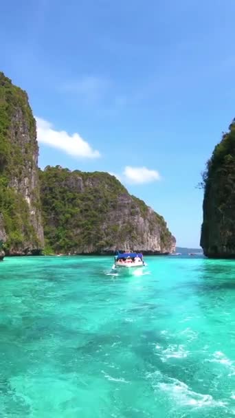 Gita Barca Tra Isole Dell Oceano Indiano Acqua Cristallina Turchese — Video Stock