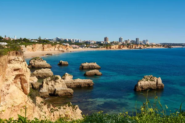 Blick Auf Die Küste Von Portimao Und Alvor Der Algarve — Stockfoto