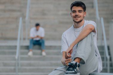 young millennials on the street, young people