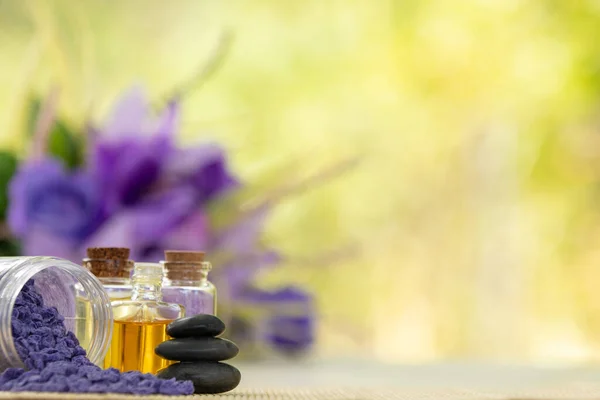 essential massage oils and spa salts