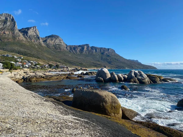 Het Strand Van Bakoven Zonnige Dag Kaapstad Zuid Afrika Twaalf — Stockfoto
