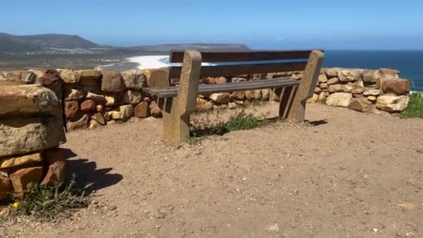 Blick Auf Den Stadtraum Den Tafelberg Und Die Küste Vom — Stockvideo