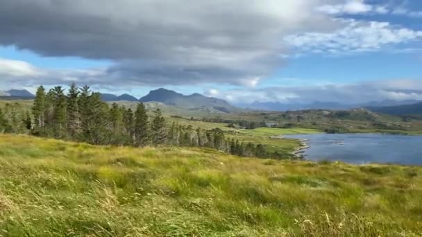 Loch Torridon Sjöloch Skottlands Västkust Nordvästra Högländerna Loch Skapades Glaciala Royaltyfri Stockvideo