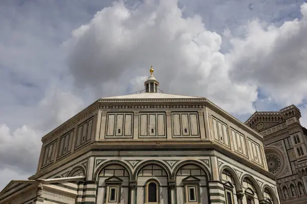 Katedra Santa Maria Del Fiore Baptysterium Florencja Włochy — Zdjęcie stockowe