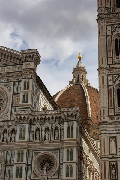 Katedra Santa Maria Del Fiore Dzwonnica Giotto Baptysterium — Zdjęcie stockowe