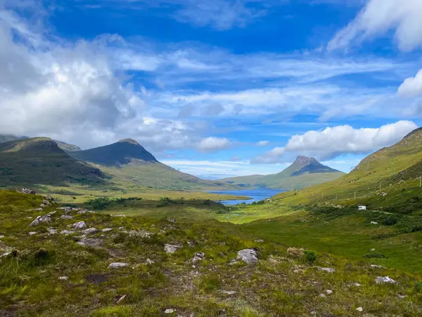 Unterwegs Loch Lurgainn Schottland Ist Ein Großes Tiefes Loch Das — Stockfoto