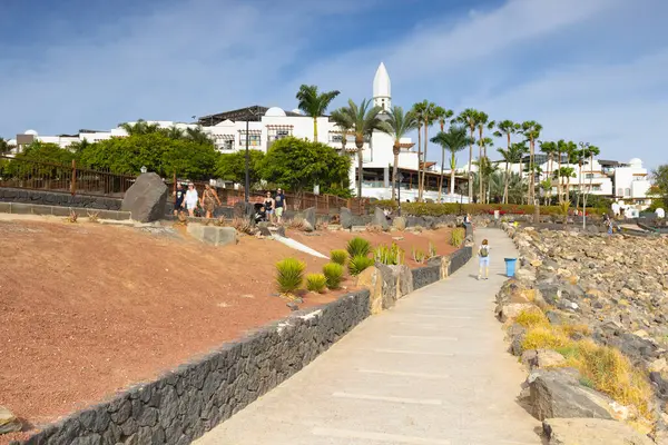 Playa Blanka Lanzarote Fevereiro 2024 Princesa Yaiza Suite Hotel Resort Imagens De Bancos De Imagens