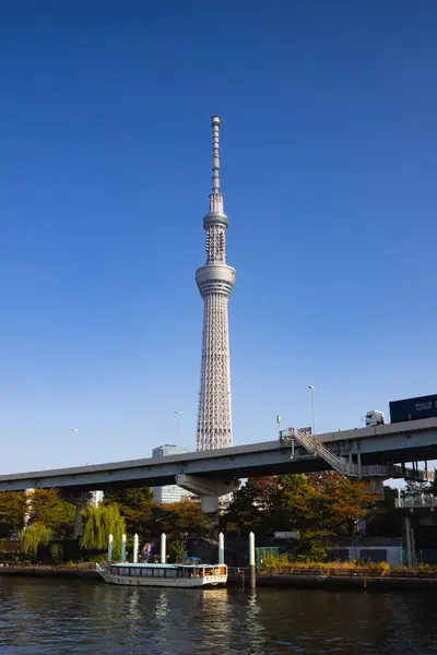 Τόκιο Ιαπωνία Αυγούστου 2023 Πύργος Skytree Στο Τόκιο Πύργος Τηλεόρασης Εικόνα Αρχείου