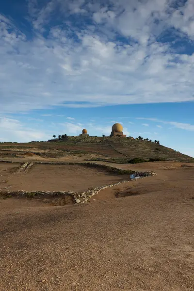 Astronomiskt Observatorium Lanzarote Nära Staden Haria Hara Kanarieöarna Spanien Stockbild