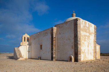 Kilise of Our Lady of Grace (Igreja de Nossa Senhora da Graca) adlı Sagres kale, Algarve, Portekiz