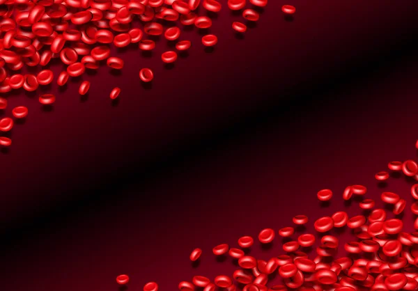 Cellules Sanguines Érythrocites Rouges Circulant Dans Contexte Scientifique Abstrait Avec — Image vectorielle