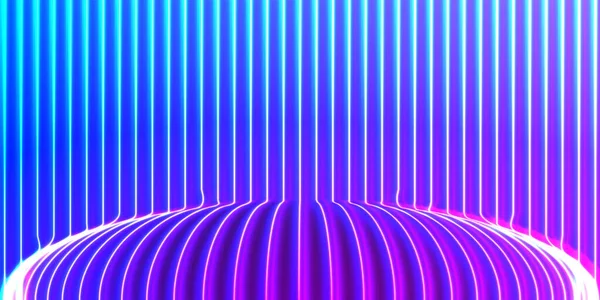 Fond Lignes Fluo Avec Style Rétro Synthwave Des Années — Image vectorielle
