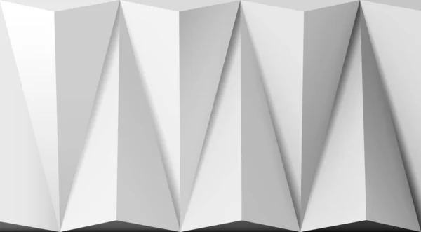 Fond Blanc Abstrait Avec Des Formes Triangulaires Motifs Lumières Latérales — Image vectorielle