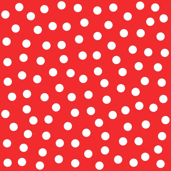 Polka Dot Sem Costura Padrão Para Tecido Retro Com Pontos — Vetor de Stock