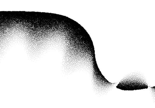 Abstrait Avec Dégradé Ondulé Points Dispersés — Image vectorielle