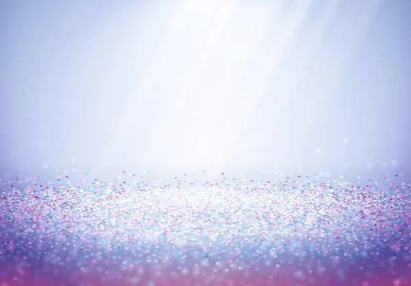 Abstrait Brillant Fond Bleu Violet Paillettes Avec Soleil Rayons Lumière — Image vectorielle
