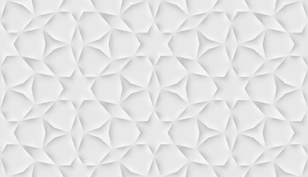 Бесшовный Ислам Цветочными Кафельными Клетками Сделанными Теней Огней Стиле Оригами — стоковый вектор