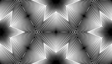 Soyut arkaplan ya da ambalaj kağıdı için geometrik ahşap kesim stili astarlı ve Arapça desenli desen