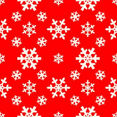 Noel kar taneleri, geometrik döşemeli, pürüzsüz desenler ve kış tatili ambalajları için güzel kar süsleri.